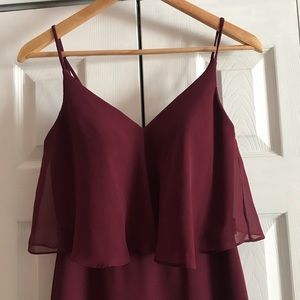 Azazie floor length dress